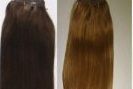 Aplique de Tic Tac Liso-Cabelo Humano - 6 p 140 g 77 cm